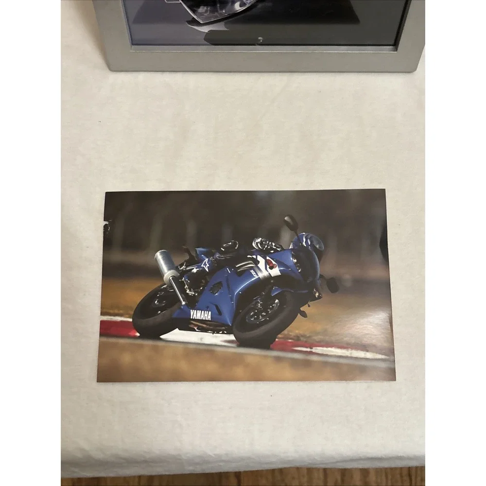 Yamaha Diecast Aluminum Picture Frame YZF-R6 Motorcycle Photos Brochure Box